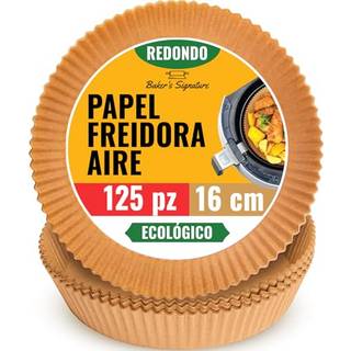 6.3 Small Air Fryer Liners 2-4 Qt Air Fryer Liners 120pcs engangspapirforinger-ikke-stick og oliebestandig til nem oprydning af Baker's signatur