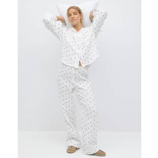 Gina Tricot-Gauze pyjamas trousers-pyjamasser-Hvid-XS-Dame