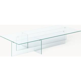 Stor glas-sofabord Anouk, B 160 cm