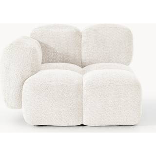 Hjørnemodul Tayla i teddy-Bouclé