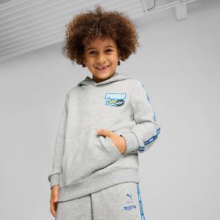 Puma x HOT WHEELSâ¢ Hoodie Kids, Gray, Size 3-4Y, Clothing - Light Gray Heather - 3-4Y
