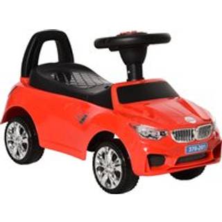 HOMCOM Toddler Ride-On Racer: Foot-to-Floor Slider with Sounds, Lights & Storage, Big Wheel, Crimson Red Aosom UK