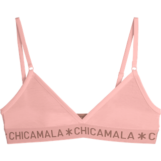 Meisjes 1-pack Triangle Top Effen Pastelc