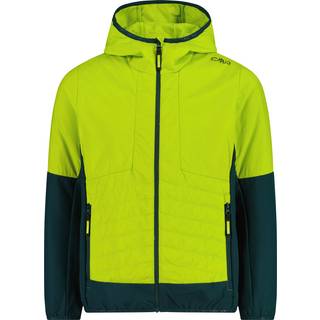 CMP Kid's Hybrid Jacket Fix Hood Ripstop Syntetisk jakke Børn størrelse 140 farve grøn