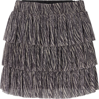 Name It Black/zebra Glitter Nederdel - Str. 6y 116cm