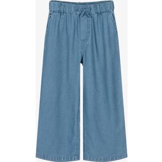 Chambray Wide Leg Trousers