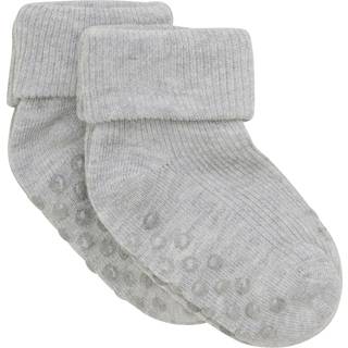 Minymo Baby Strømper - Light Grey Melange - 15/18