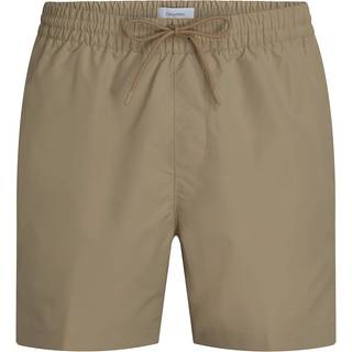 Medium Drawstring Swim Shorts - Logo Tape - Grey - 6XL