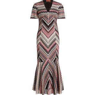 Missoni Zigzag lamÃ© midi dress - multicoloured - XS