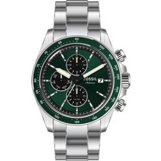 Fossil Autocross grøn urskive, stål med lænke