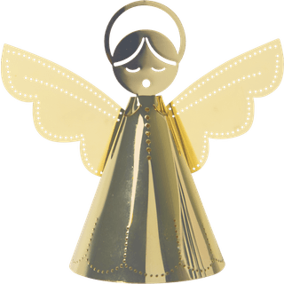 Pluto Design Singing angel dekoration guld 9 cm
