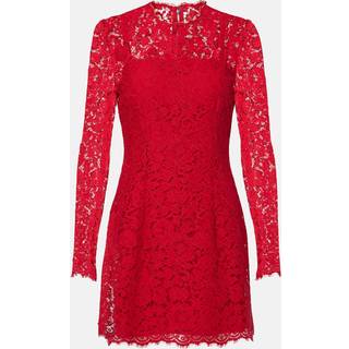 Dolce&Gabbana Cotton-blend lace minidress - red - L
