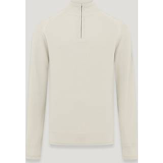Belstaff Guide Quarter Zip Jumper Stone Beige