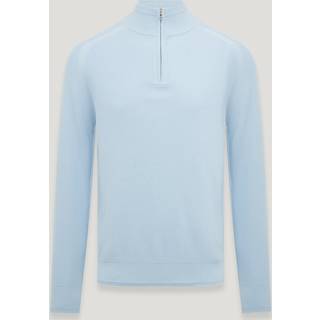 Belstaff Guide Quarter Zip Jumper Sky Blue