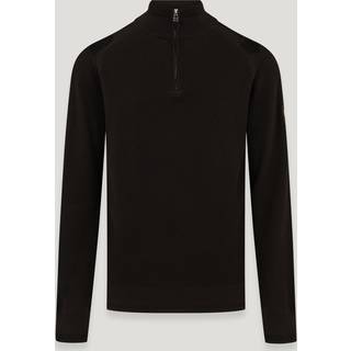 Belstaff Guide Quarter Zip Jumper Black