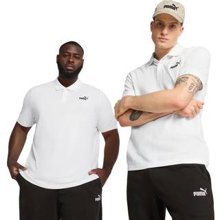 Men&#39;s Puma Essentials No. 1 Logo Pique Polo T-Shirt, White T-Shirt, Size XL T-Shirt, Clothing - White - XL