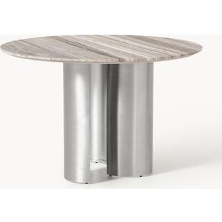Rundt spisebord Noam med marmorbordplade, Ø 120 cm