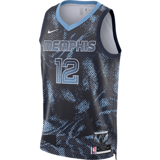 Ja Morant Memphis Grizzlies 2025/26 Select Series Nike Dri-FIT NBA Swingman-spillertrøje til mænd - blå - XXL