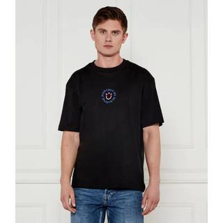 T-shirt i bomuldsjersey med Happy HUGO-logo