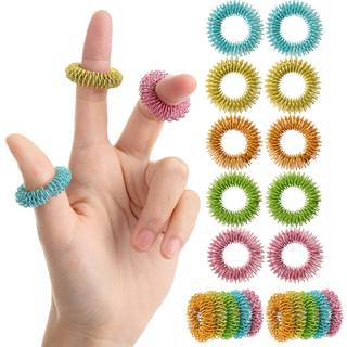 Mr. Pen-Spiky Sensory Rings 10 Pack Farverig stresslindring Fidget Sensory Toys Fidget Rings Fidget Ring For Angst Stress Rings Massager til Fidg