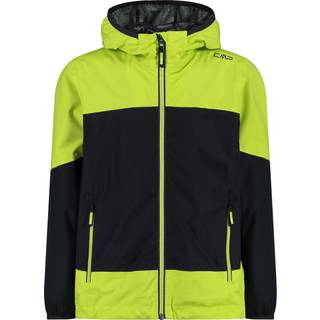 CMP Kid's Jacket Fix Hood Ripstop Regnjakke Børn størrelse 152 farve sort/grøn