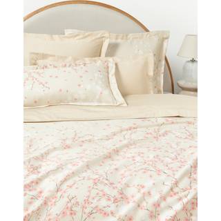 Sakura dynebetræk i bomuldssatin med blomsterprint