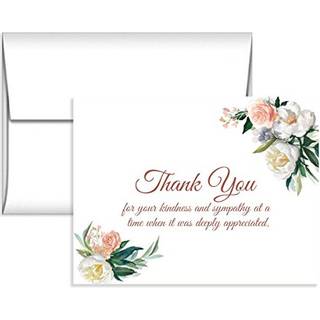 Indtryk 25 sympatibekr?ftelseskort Flad begravelse takkesedler Indeholder konvolutter.