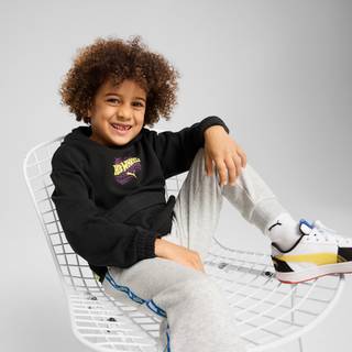 Puma x HOT WHEELS⢠Relaxed Graphic Hoodie Kids, Black, Size 2-3Y, Clothing - Black - 2-3Y