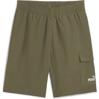 Men&#39;s Puma Essentials No.1 Logo Woven Cargo 9&#34; Shorts, Green, Size XL, Clothing - Loden Green - XL