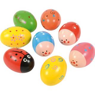 Rasleæg med motiver – 8 stk. i træ