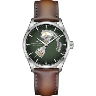Hamilton H32705560 Herrenuhr Automatik Jazzmaster Open Heart 42 mm Braun/Grün