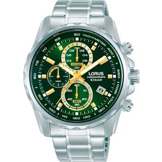 Lorus RM375JX9 Chronograph Green Dial Bracelet Watch - W16322