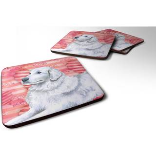 """" Caroline's Treasures Maremma Sheepdog Love Decorative Coasters multicolor """"
