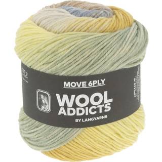 Lang Yarns Move 6-ply WoolAddicts 001 Indhold: 75% superwash merinould, 25% polyamid Vægt/længde: 100 g = ca 270 meter Anbefalede pinde: 3.00-4.00 mm Strikkefasthed: 10 x 10 cm = 22 m x 33 p Vask: Maskinvask ved op til 30 ℃ / Tåler ikke tørretumbling / Brug aldrig skyllemiddel.