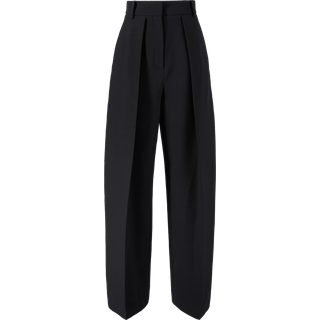 Khaite Maris high-rise wide-leg pants - black - M