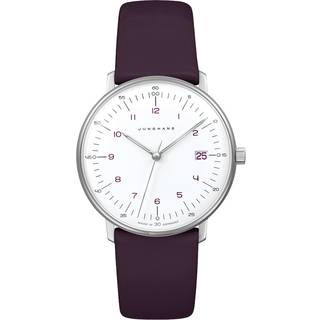 Junghans 47/4558.02 max bill Damenuhr Quarz Lila