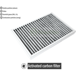 Filter til FLEXIT Nordic S4 1xF7/AC aktivt kul (Lugte)