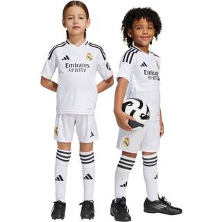 Real Madrid 24/25 Mini Kids hjemmebanesæt - White / White - 110