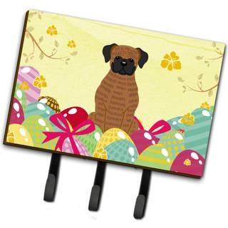 """" Caroline's Treasures Easter Eggs Brindle Boxer Leash eller Key Holder Hooks Multicolor """"