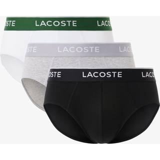 LACOSTE Herren Slips grau,schwarz,weiß Baumwolle & Mix unifarben