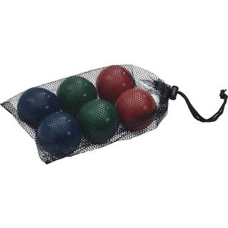 boccia 8 dele med bærepose massivt fyrretræ