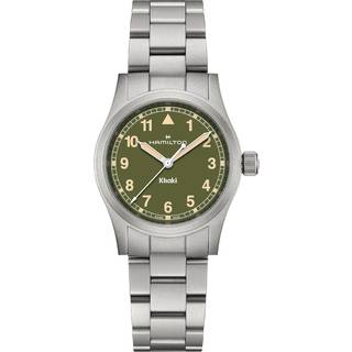Hamilton Khaki Field Quartz Green Dial Stainless Steel Strap Ladies Watch H69301160