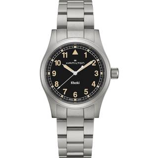 Hamilton H69401131 Unisex Armbanduhr Khaki Field Quarz Stahl/Schwarz 38 mm