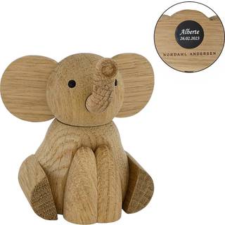 NOA Kids Træfigur Elefant eg 8 cm