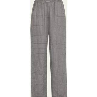 Toteme Monogram flannel pajama pants - grey - M