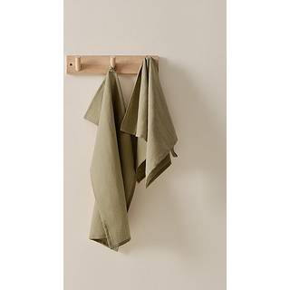 LINA viskestykke hørblanding 2-pak - Grøn