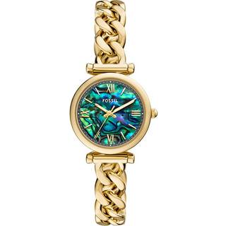 Fossil Carlie Gold and Black Pearl Women's Watch ES5416