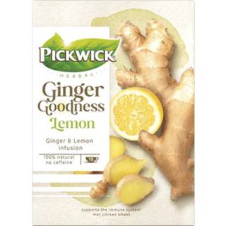 Pickwick Ginger Goodness Lemon Tea w. Lemon and Ginger - 15 pcs