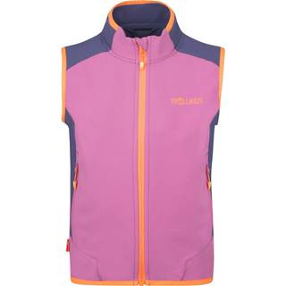 Trollkids Kid's Balestrand Vest Vindtæt vest Børn størrelse 140 farve pink