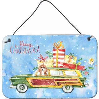"""" Caroline's Treasures Merry Christmas Cavapoo Door Hanging Prints Wall-Decor multicolor """"